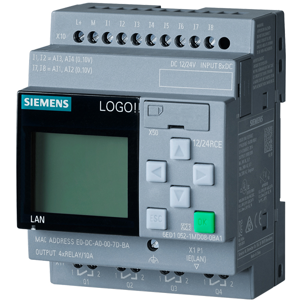 6ED1052-1MD08-0BA0 New Siemens LOGO! 12/24RCE Logic Module 6ED1052-1MD08-0BA0 New Siemens LOGO! 12/24RCE Logic Module